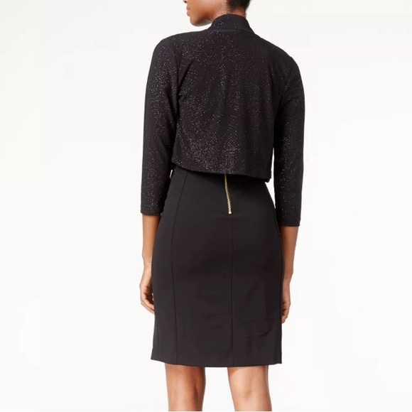 CALVIN KLEIN OPEN FRONT SPARKLE CARDIGAN - Picture 2 of 2